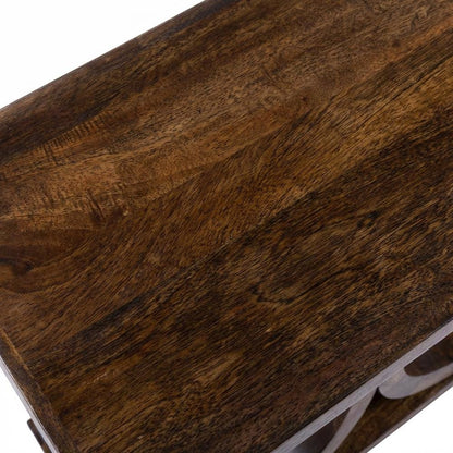 Rustic Console Table with Distressed Finish, Modern Entryway Sofa Table