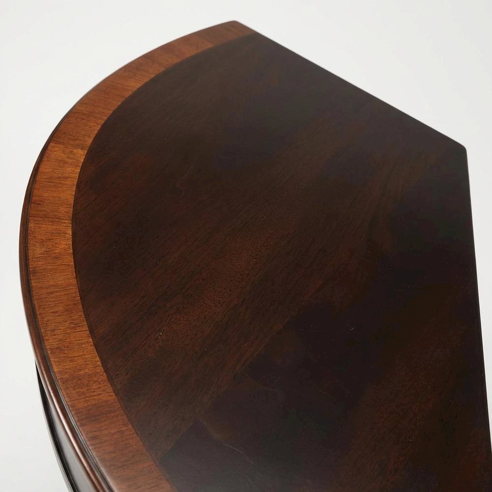 Demilune Console Table, Traditional Sofa Table for Entryway or Hallway