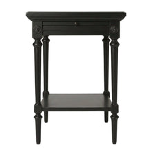 Rectangular End Table, Traditional Wood Accent Side Table for Living Room