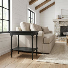 Rectangular End Table, Traditional Wood Accent Side Table for Living Room
