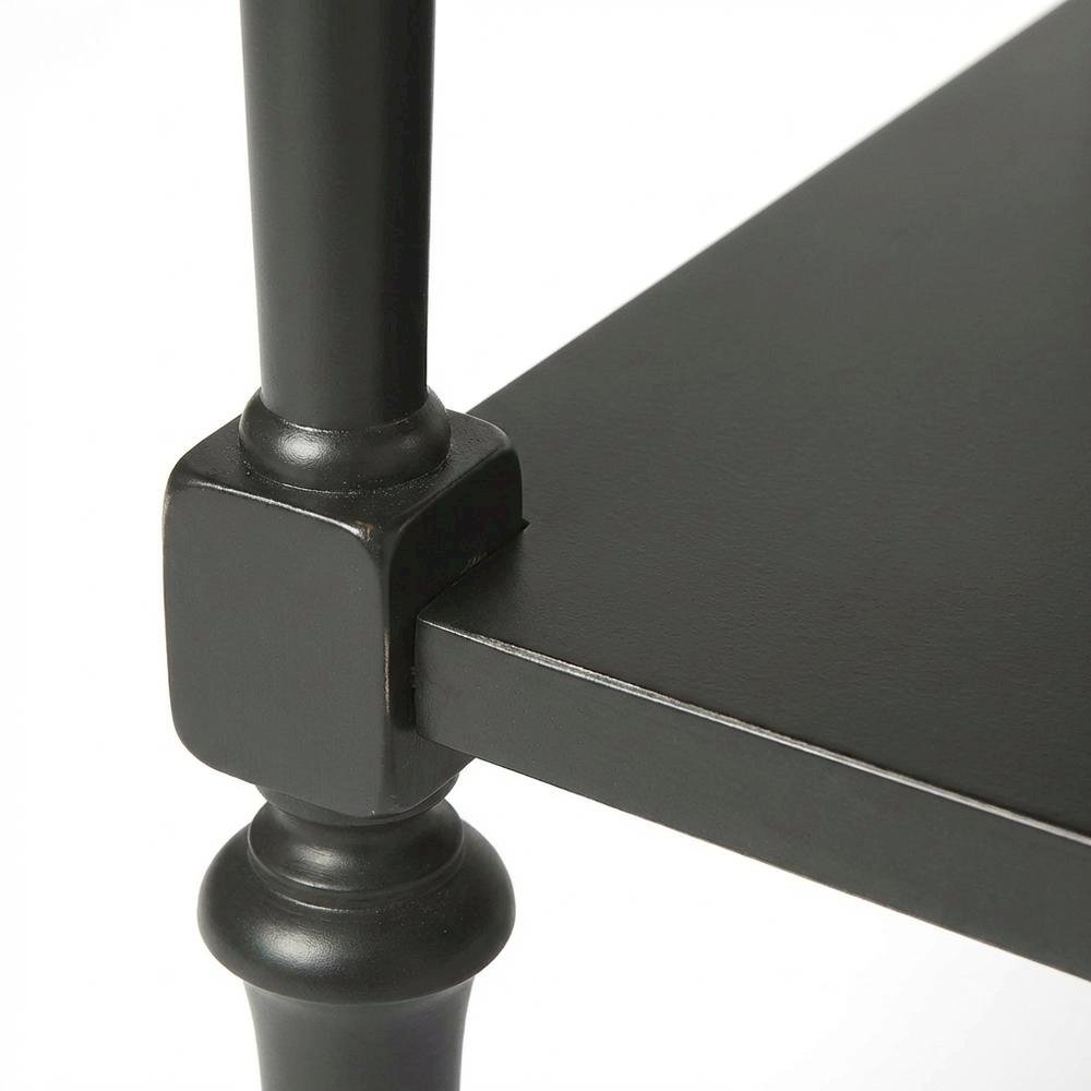 Rectangular End Table, Traditional Wood Accent Side Table for Living Room