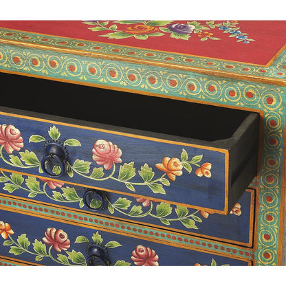 Zara Hand Painted Chest, Multi-Color