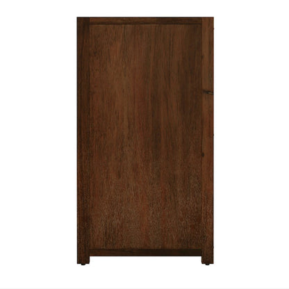 Lark 34 in. W Rectangular Wood 3 Drawer Dresser, Medium Brown