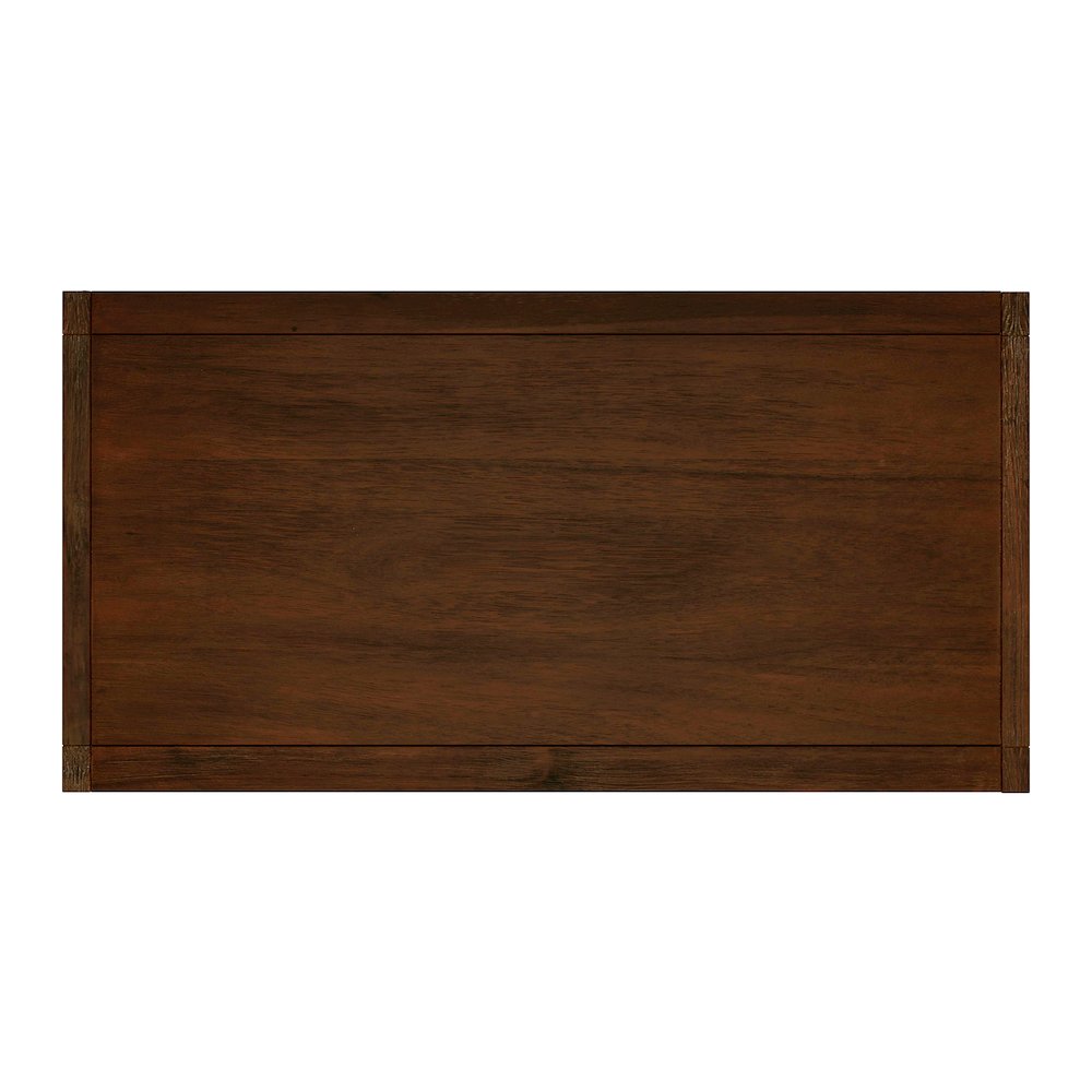Lark 34 in. W Rectangular Wood 3 Drawer Dresser, Medium Brown