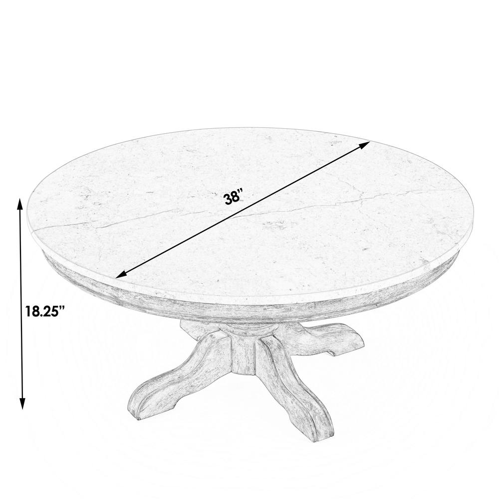 Danielle Marble Coffee Table, Gray