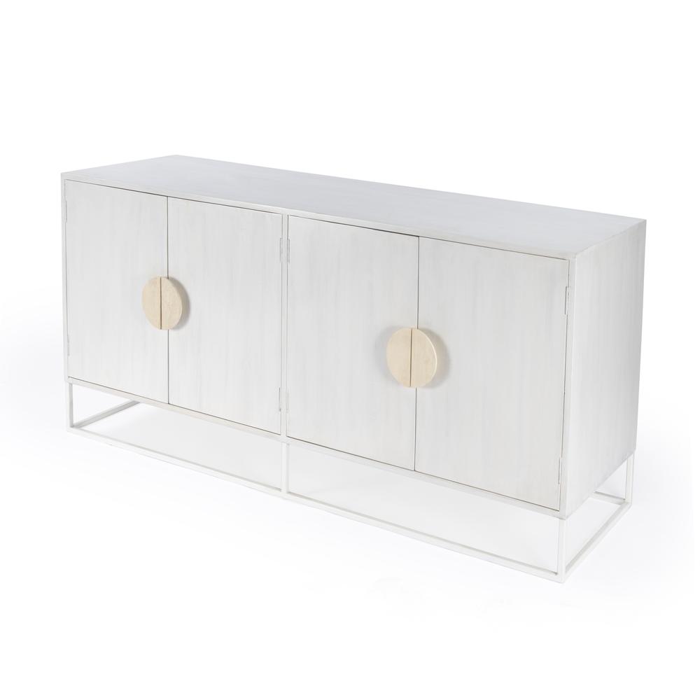 Modern Mid-Century Wooden Sideboard, White, Belen Kox