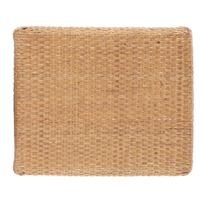 Robias Rectangular Rattan 30" Bar Stool, Natural