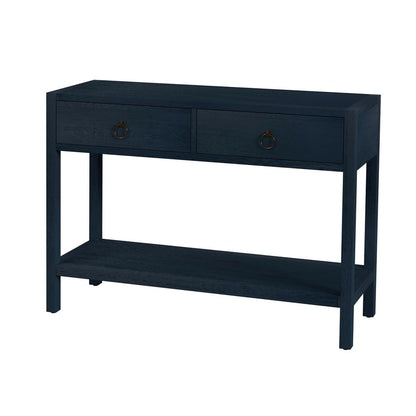 Lark 44"  Wood Console Table, Navy Blue