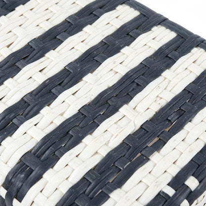 Rattan Low Back Counter Stool, Transitional Bar Stool for Dining Rooms