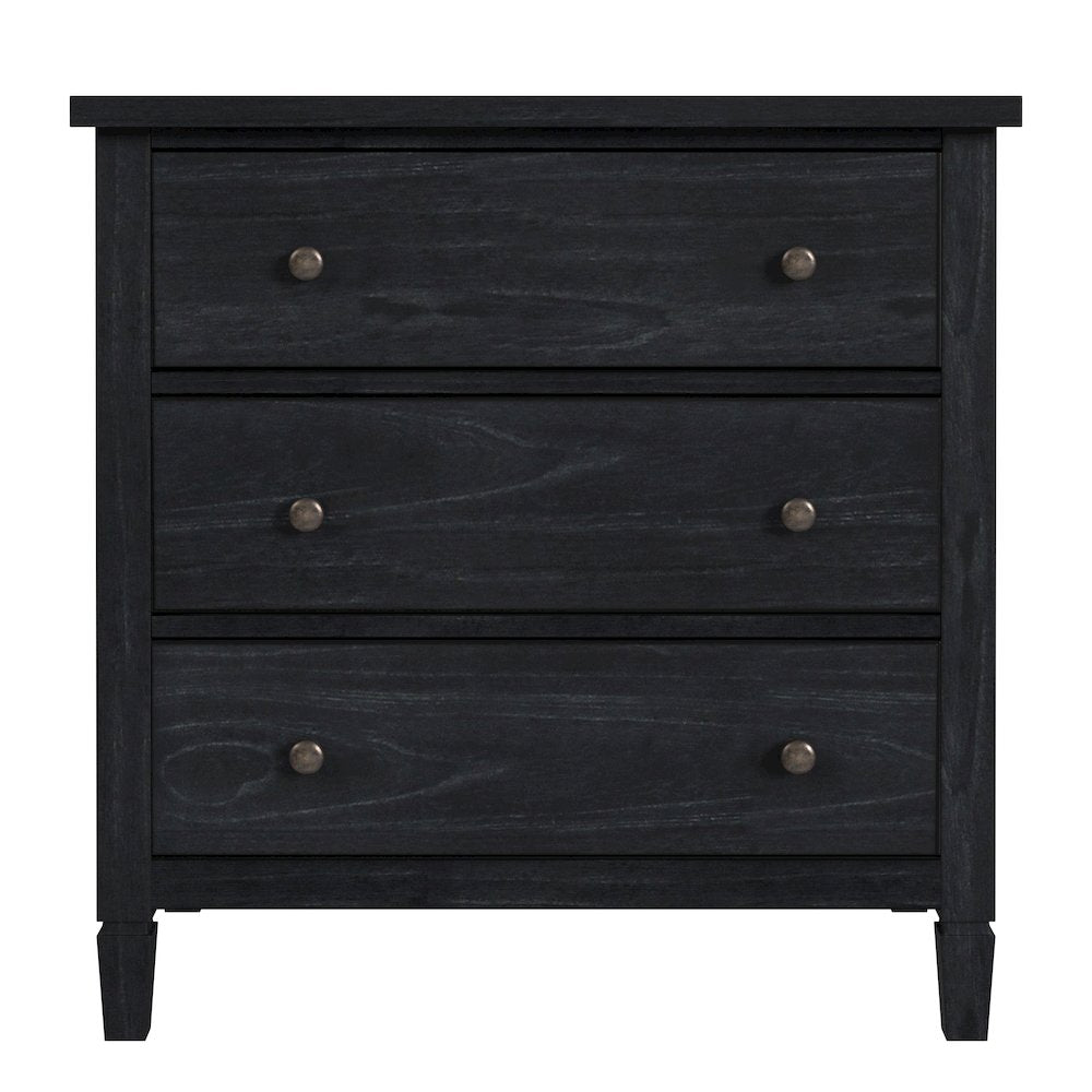 Flagstaff 3-Drawer Dresser, Black