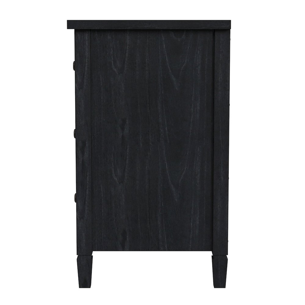 Flagstaff 3-Drawer Dresser, Black