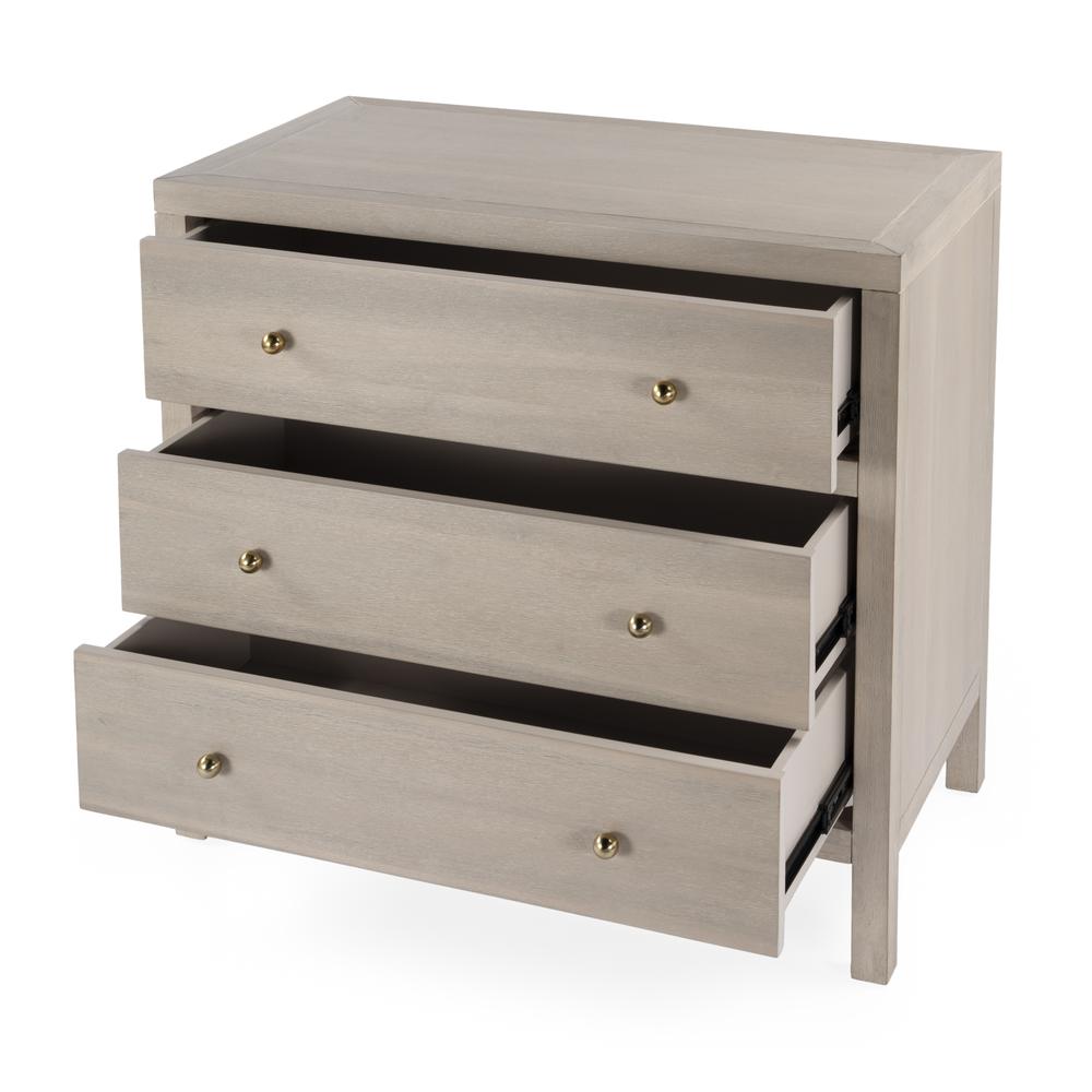 Nora 3-Drawer Chest, Taupe
