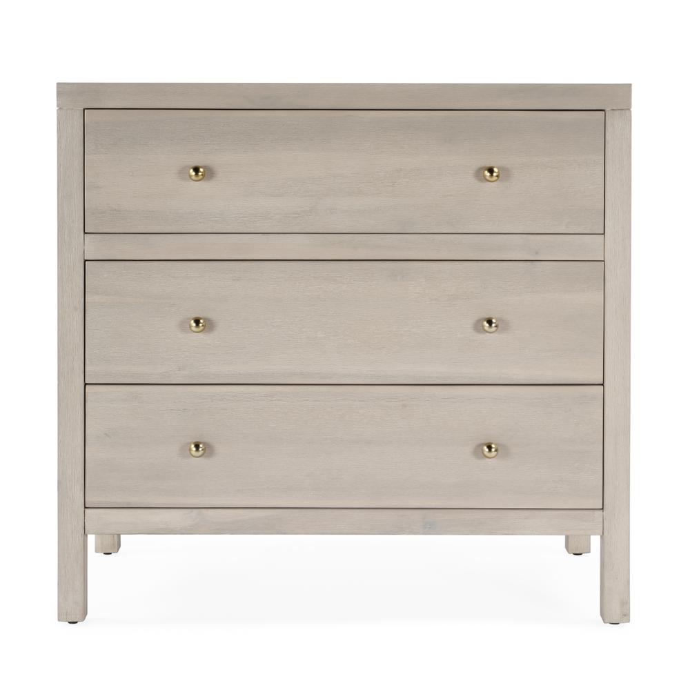 Nora 3-Drawer Chest, Taupe