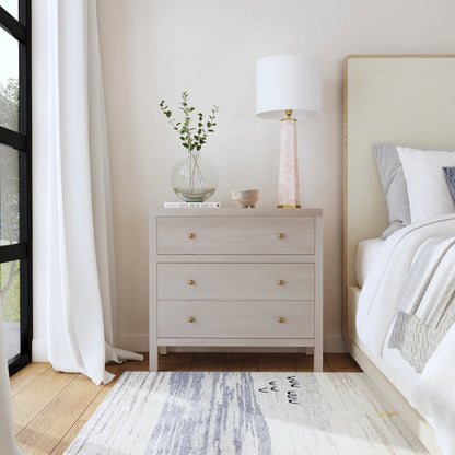 Nora 3-Drawer Chest, Taupe