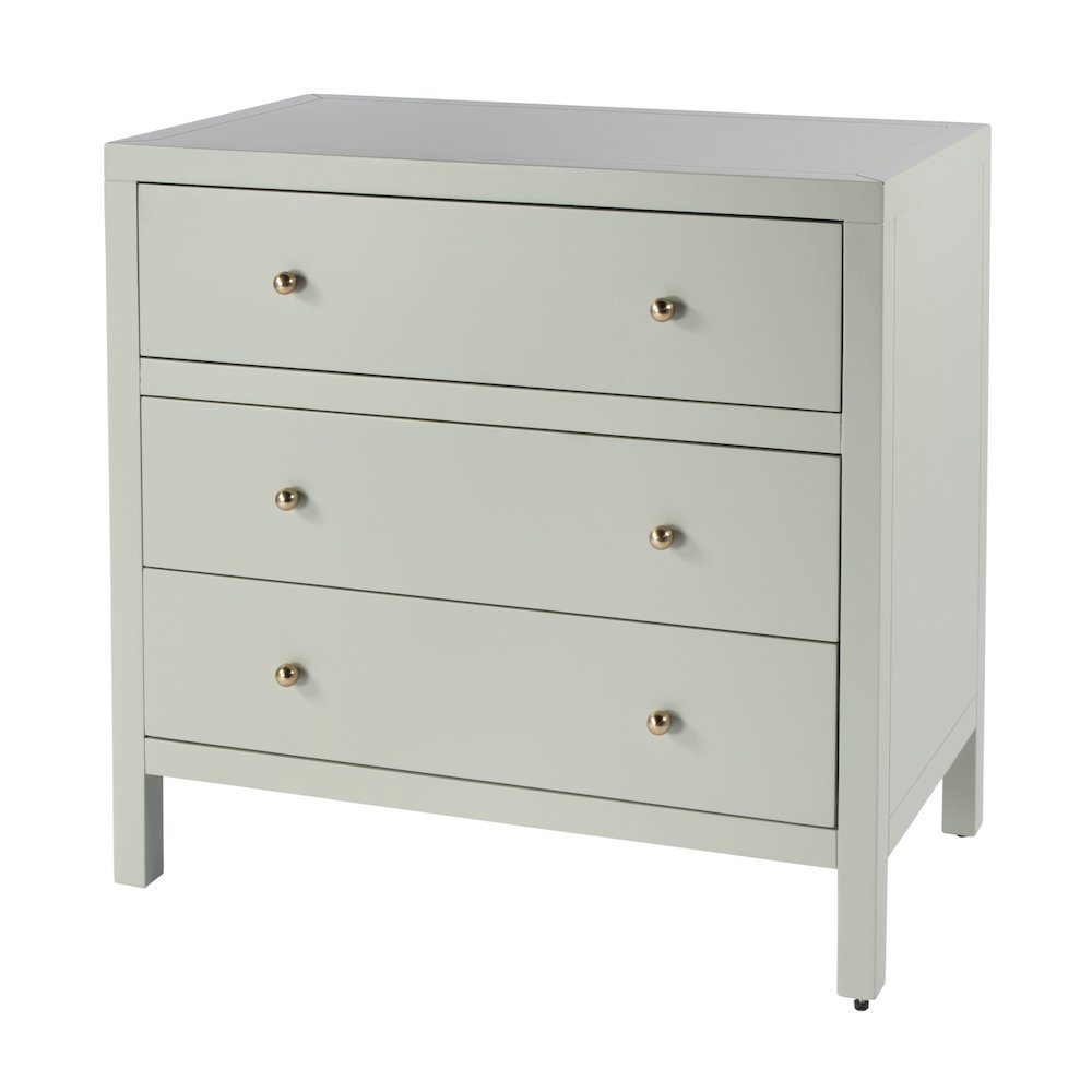 Nora 3-Drawer Chest, Green