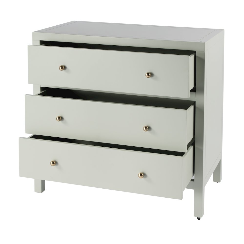 Nora 3-Drawer Chest, Green