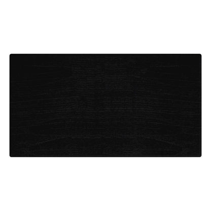 Halmstad 74 in. W Rectangular Wood Panel Dining Table, Black