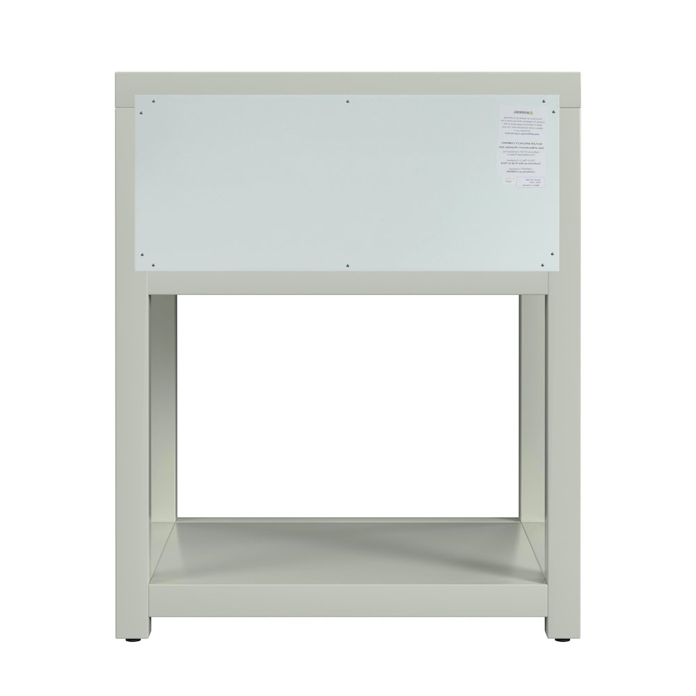Nora 21 in. W Wood 1 Drawer Small Nightstand with Shelf, Sage Green