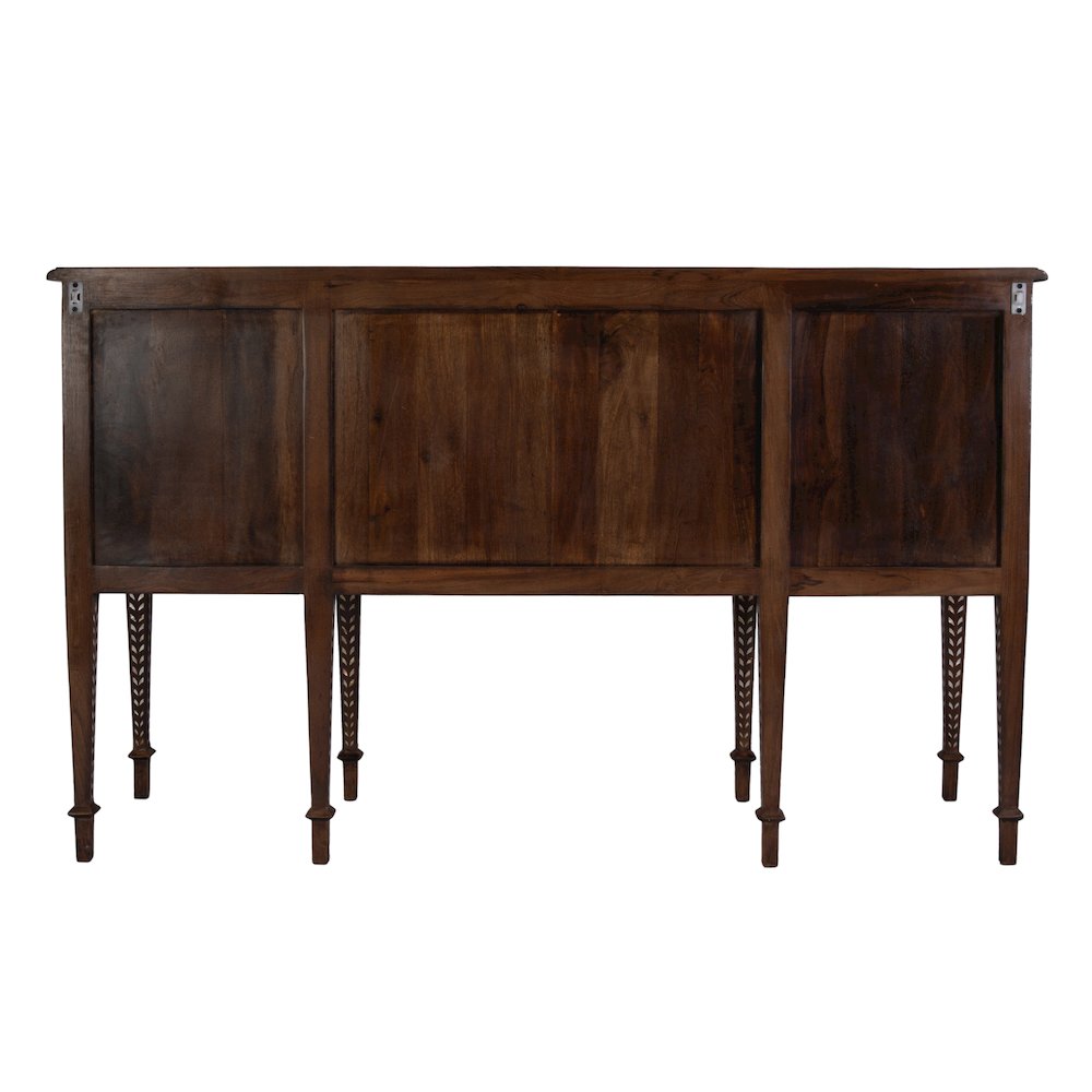 Manali 60 in. W Mother of Pearl and Wood Console Table, Brown
