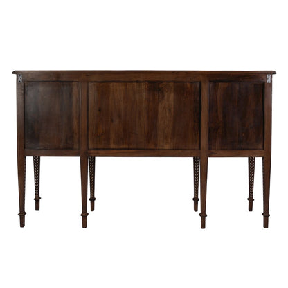 Manali 60 in. W Mother of Pearl and Wood Console Table, Brown