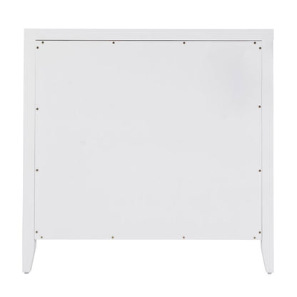 Dana 34 in. W Rectangular Wood 3 Drawer Chest, White