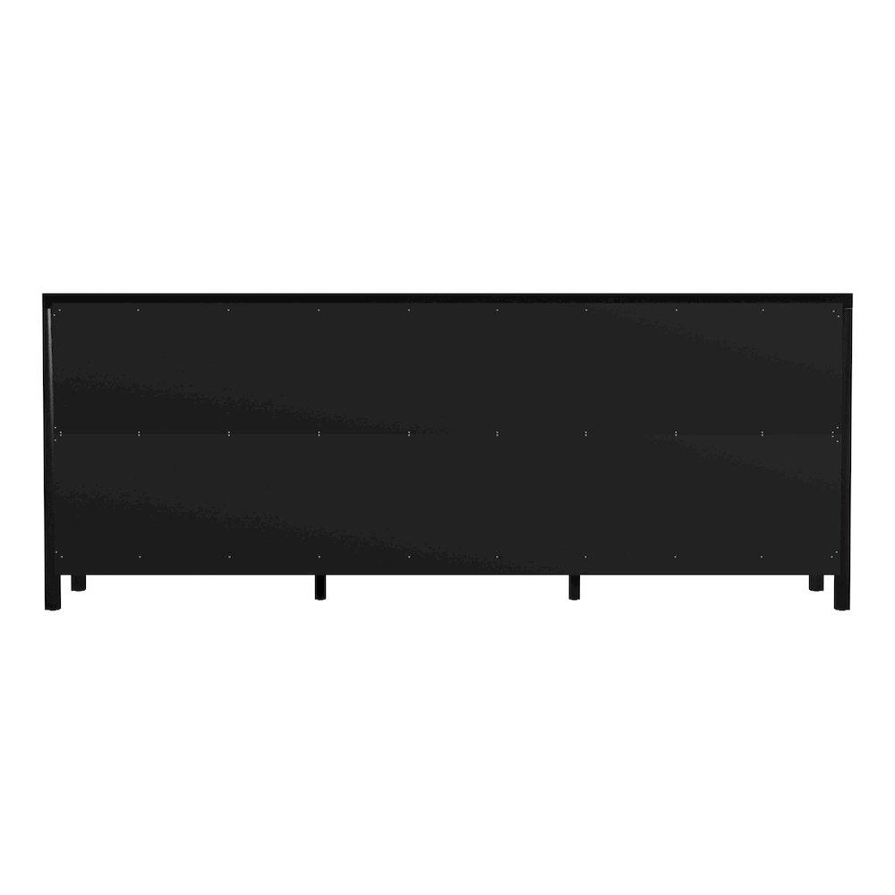 Nora 84 in. W Rectangular Wood 9 Drawer Dresser, Coffee