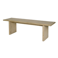 Halmstad 64 in. W Wood Dining Bench, Light Brown