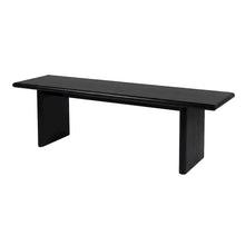 Halsmstad 64 in. W Wood Dining Bench, Black