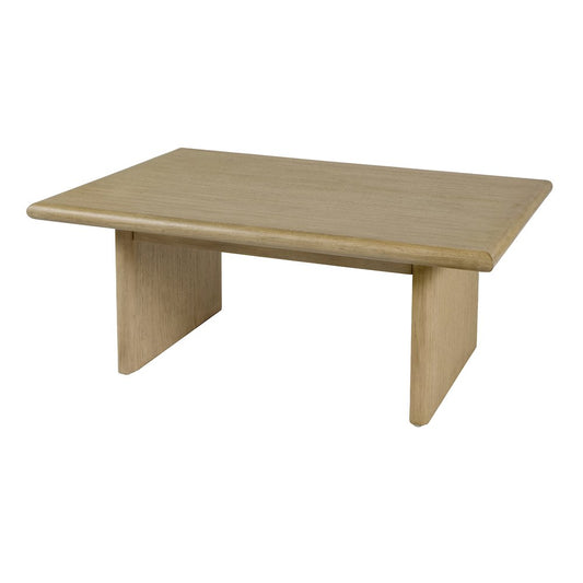 Halmstad 42 in. W Rectangular Wood Coffee Table, Light Brown