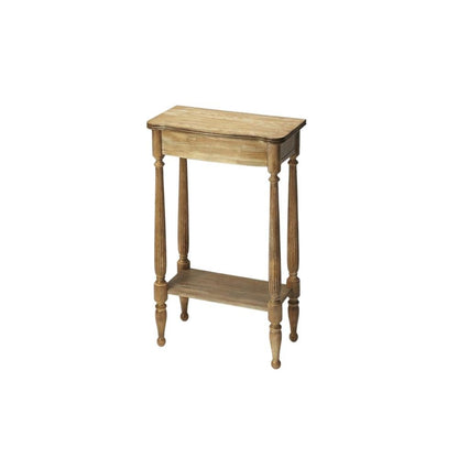 Distressed Console Table with 4 Legs, Transitional Entryway Sofa Table, Brown