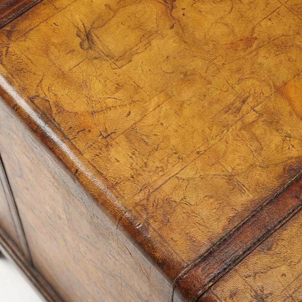 Traditional Chairside Table with 2 Drawers, Side End Table for Living Room