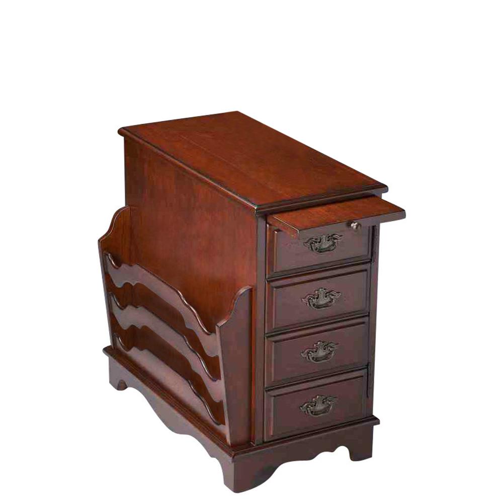 Gregory Side Table, Dark Brown