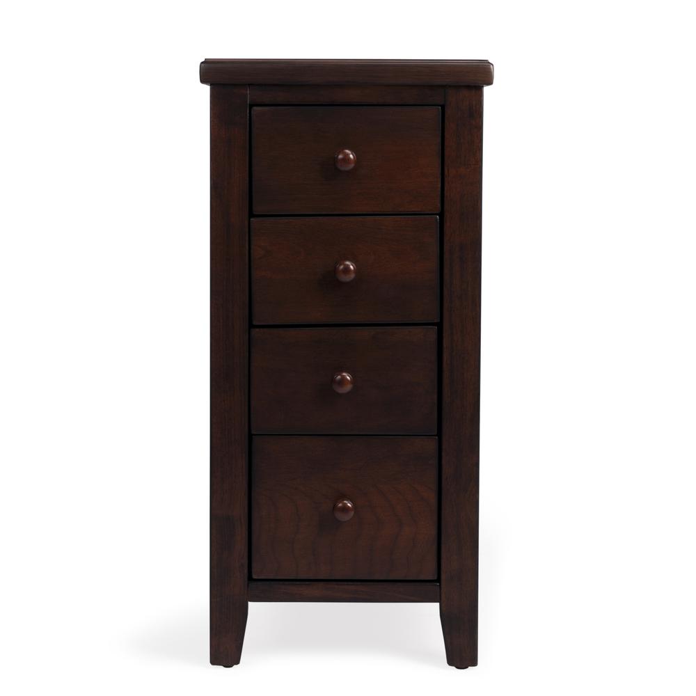 Kelton 4 Drawer Side Table, Dark Brown