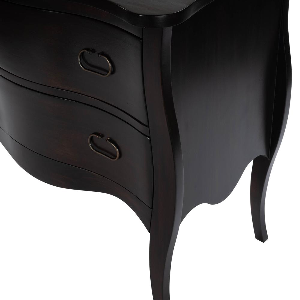 Antiqued Walnut 3-Drawer Chest, Belen Kox