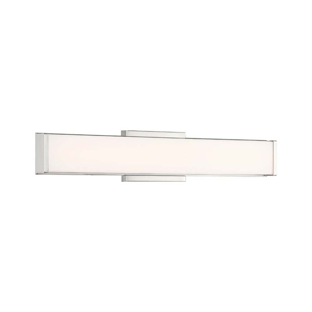LED Vanity in Brushed Steel Color