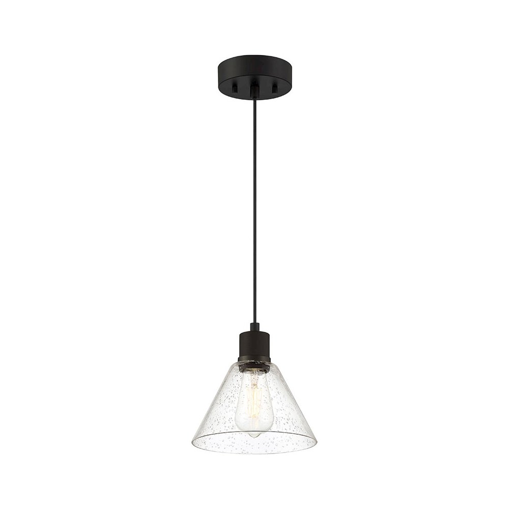 Martini LED Pendant in Matte Black Color
