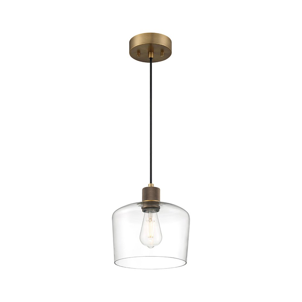 Chardonnay LED Pendant in Antique Brushed Brass Color