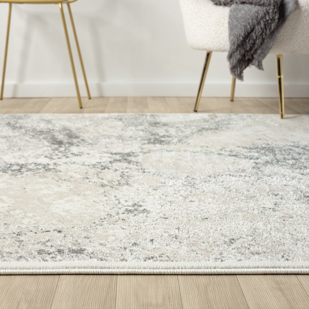 Antalya Durable Performance Area Rug Indoor in Beige/Blue, 2' x 7'