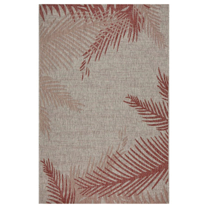 Captiva Durable Performance Area Rug Outdoor in Red/Beige, 7'9" x 9'5"