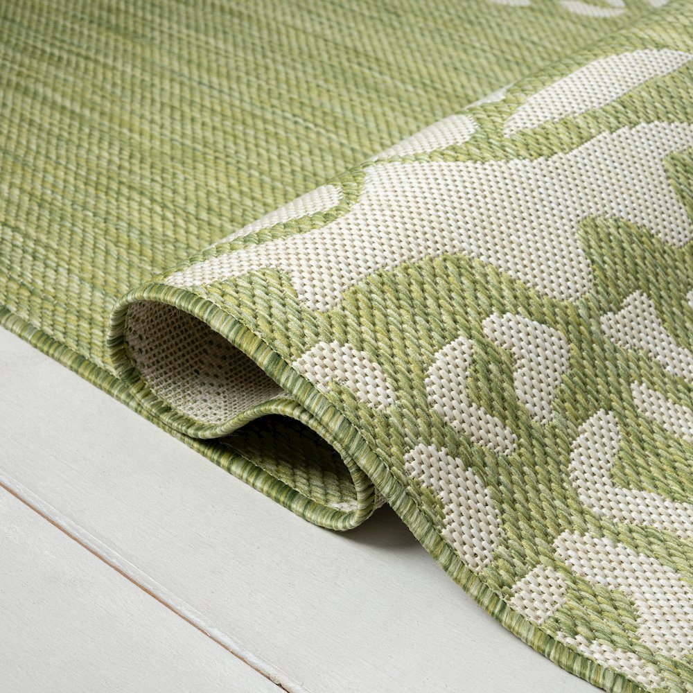 Catalina Durable Performance Area Rug Outdoor in Green/Gray, 7'9" x 9'9"