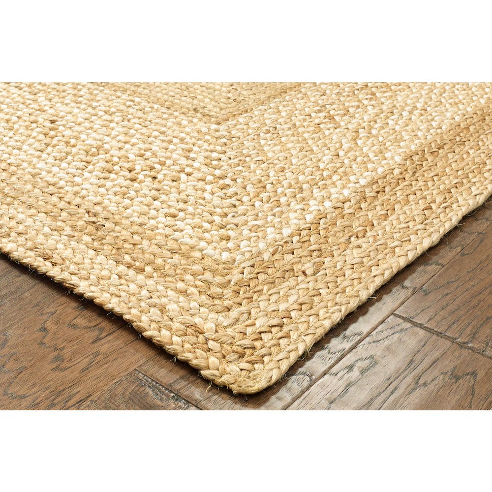 Classic Jute Jute Area Rug Indoor in Tan, 5' x 7'9"