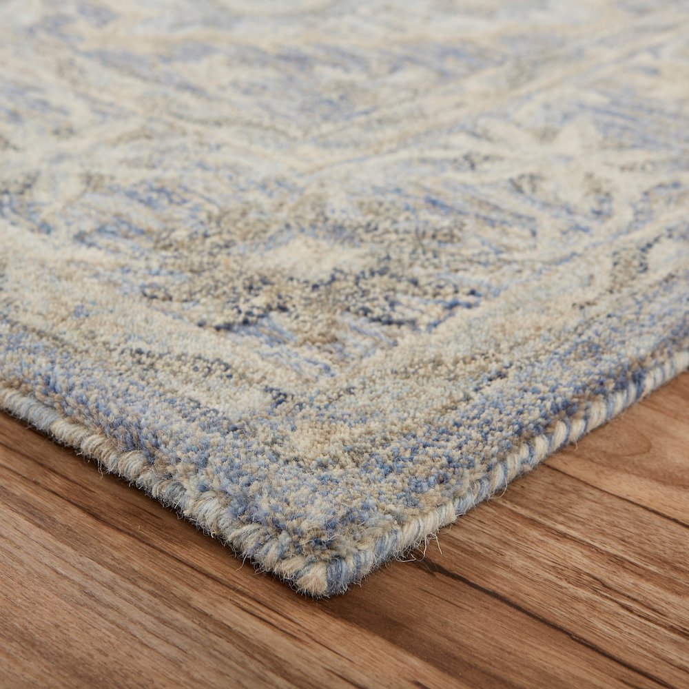 Modern Traditions Wool Area Rug Indoor in Blue, 7'9" x 9'9"
