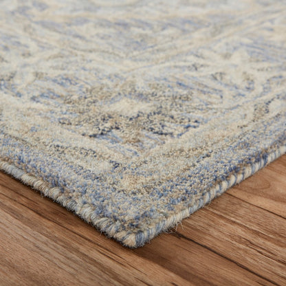 Modern Traditions Wool Area Rug Indoor in Blue, 7'9" x 9'9"