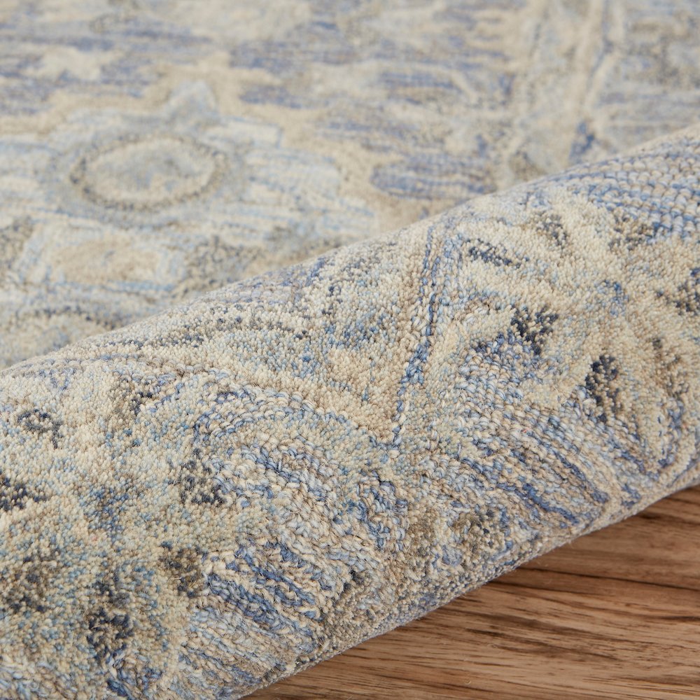 Modern Traditions Wool Area Rug Indoor in Blue, 7'9" x 9'9"