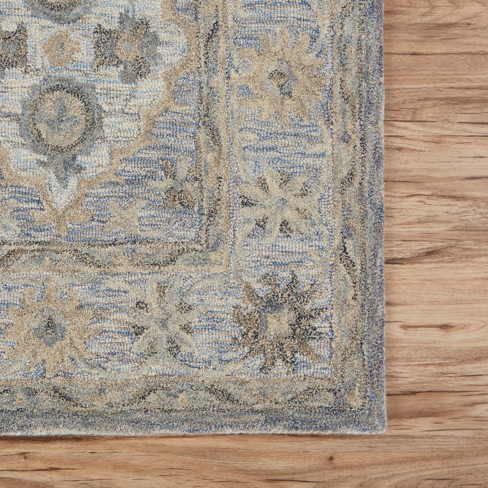 Modern Traditions Wool Area Rug Indoor in Blue, 7'9" x 9'9"