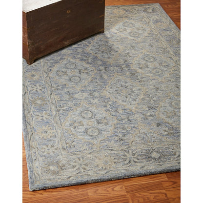 Modern Traditions Wool Area Rug Indoor in Blue, 7'9" x 9'9"