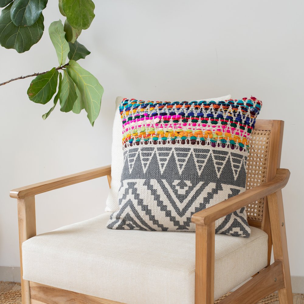Boho Geometric Throw Pillow