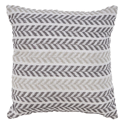 Grayscale Chevron Throw Pillow