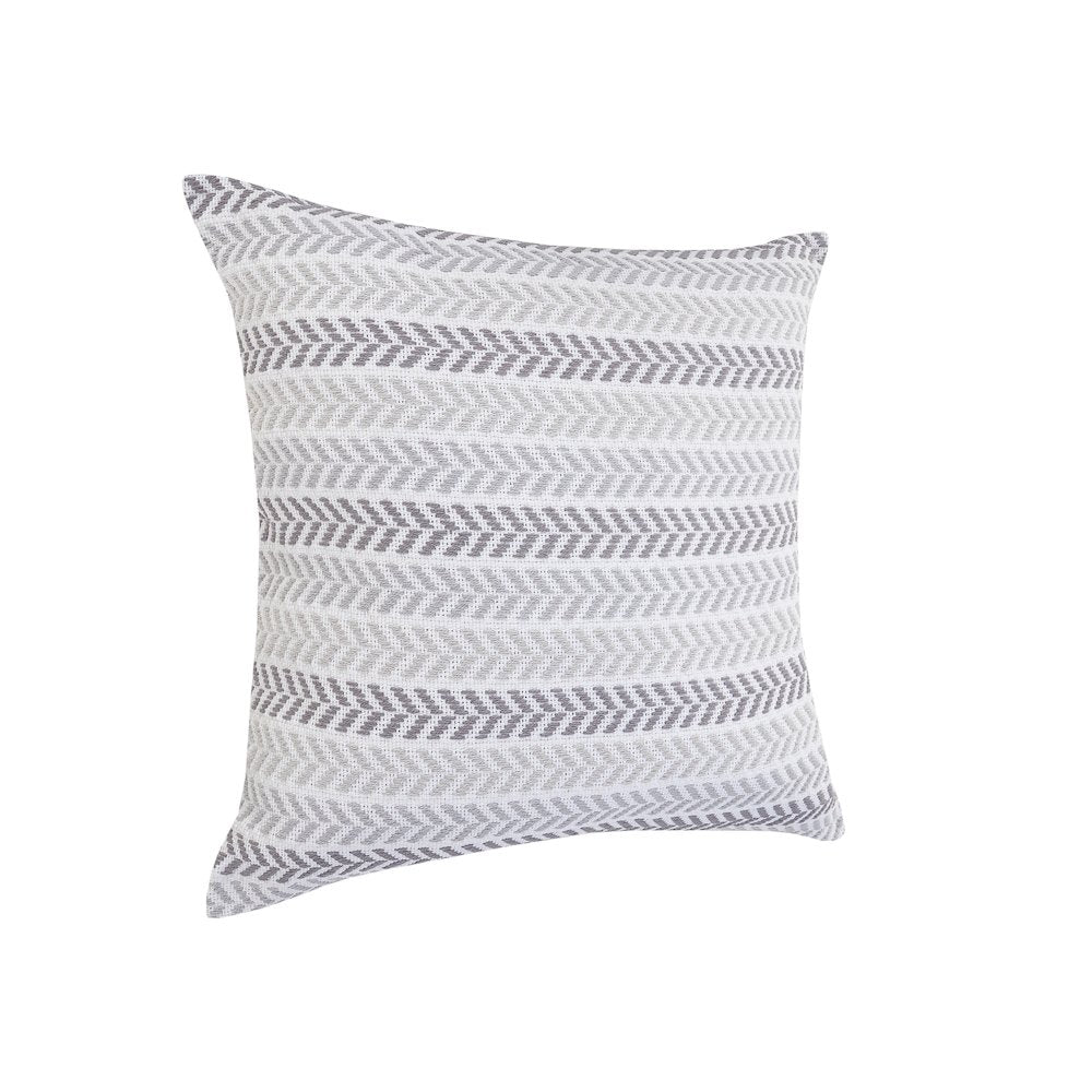 Grayscale Chevron Throw Pillow