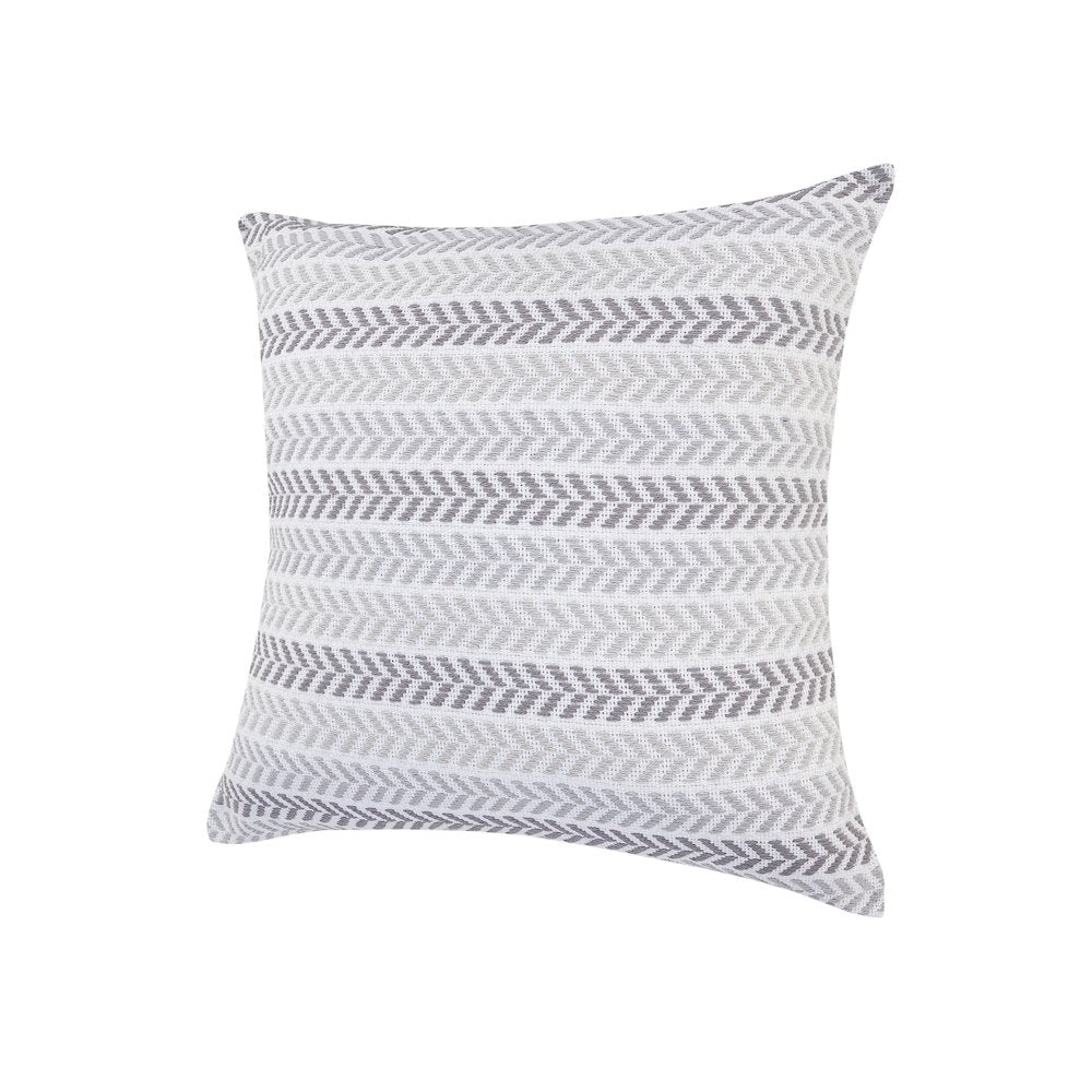 Grayscale Chevron Throw Pillow